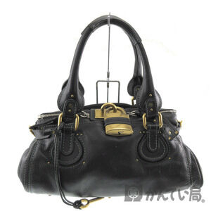 Chloe Paddington Bag Leather Black Handbag Padlock